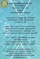 Sponsored swim leaflet